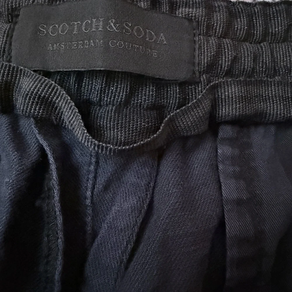 Men's Scotch & Soda‎ Amsterdam Navy Blue Stuart Flat Front Chino Shorts Size 36